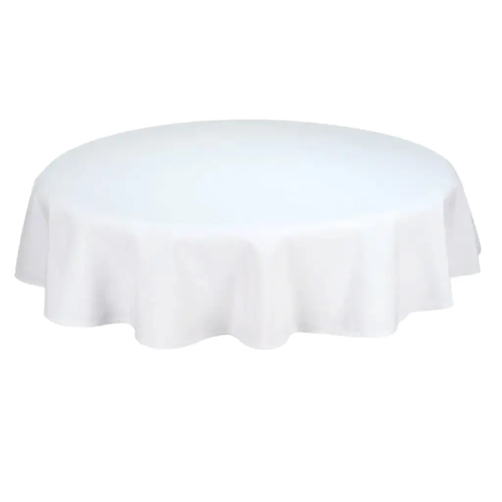 Tafelkleed rond wit