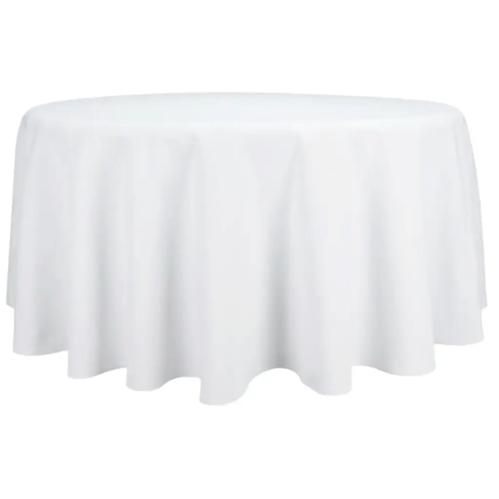 Tafelrok rond wit
