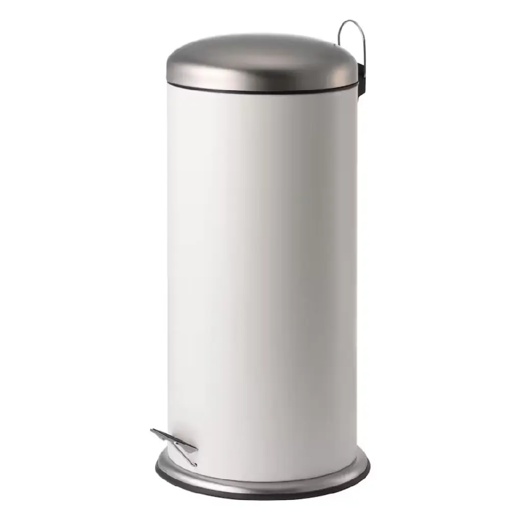 Pedaalemmer wit 30L