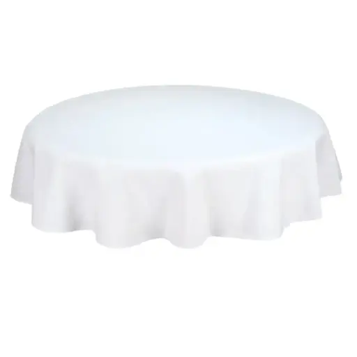 Tafelkleed rond wit