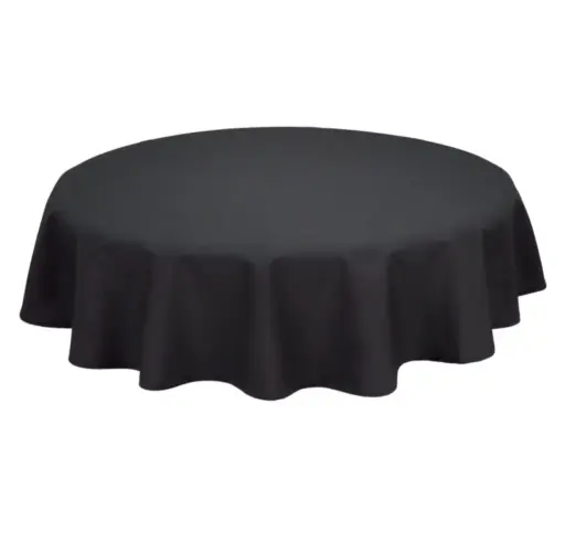 Tafelkleed rond zwart