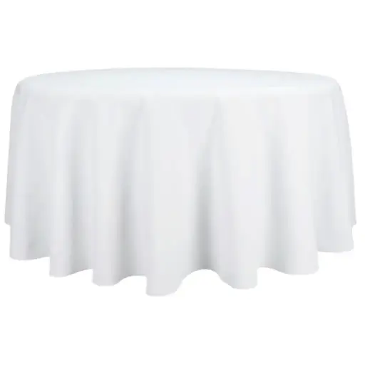 Tafelrok rond wit